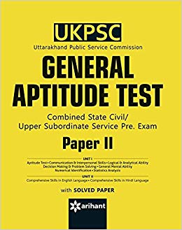 Arihant UKPSC General Aptitude Test Paper 2